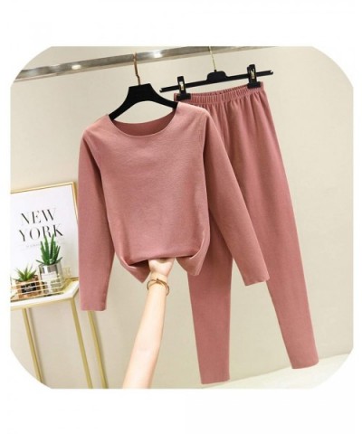 Winter Thermal Underwear for Women Keep Warm Long Johns Women Sets-Dark Pink-M - CU1939Y6IQR $70.88 Thermal Underwear