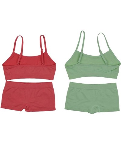 Girl Pack of 6 Set Spaghetti Strap Training Bras & Boyshorts Bikinis - Musical Princess - C8193K98A0G $43.70 Panties