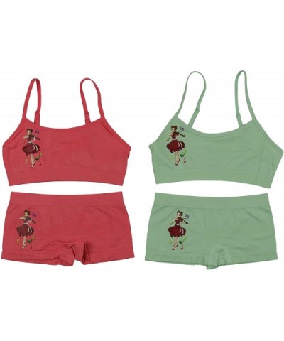 Girl Pack of 6 Set Spaghetti Strap Training Bras & Boyshorts Bikinis - Musical Princess - C8193K98A0G $43.70 Panties