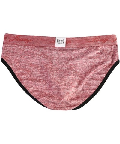 Mens Sexy Underwear Soft Hip Boxer Brief Knickers Breathable Lightweight Comfort Shorts Underpants - Red - CJ18LYZ4D7H $13.86...