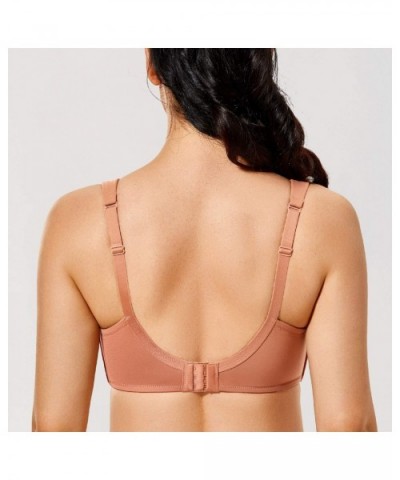 Women's Wirefree T-Shirt Bra Plus Size Lightly Lined Comfort Straps Smooth Back - Sun Kissed - CT196EIKR30 $25.79 Bras