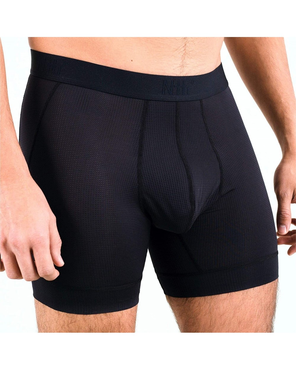 Mover - Semi Compression Boxer Brief in Black - CK18XH0ZCLG $59.67 Boxer Briefs