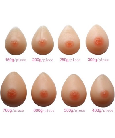 300-1800g/pair 34A-F Cup Silicone Breast Forms Self-Adhesive Fake Breasts For Transgender - Peachpuff - CA18E5LL4U7 $74.23 Ac...