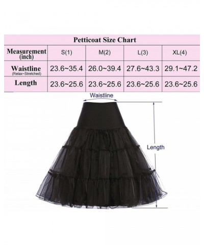 Vintage Women Rockabilly Petticoat Short Slip Crinoline Tutu Underskirt - White - CV185XXXLR9 $32.32 Slips