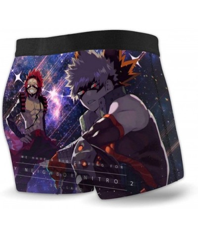 My Hero_Academia Starry Underwear Graphic Boxer Briefs Low Rise Short Cut Underpants for Adult Men's - Black - CI192UACCR0 $2...