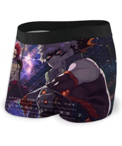 My Hero_Academia Starry Underwear Graphic Boxer Briefs Low Rise Short Cut Underpants for Adult Men's - Black - CI192UACCR0 $2...