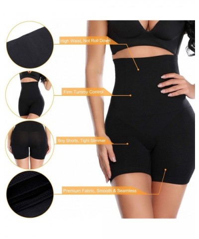 Tummy Control Panties for Women High Waist Shapewear Girdle Underwear Body Shaper Seamless Thigh Slimmers Black S - CZ18TAMTG...