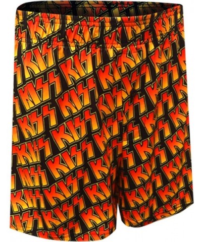 Men's Kiss Rock Band Logo Premium Boxer Shorts Size Small - C9189YNSWOL $23.08 Boxers