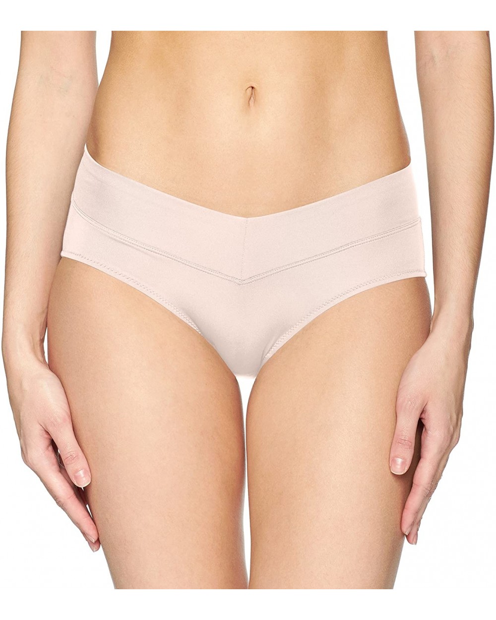 No Pinching. No Problems. V-Front Hipster Panty - Veiled Rose - C6188236R63 $14.78 Panties