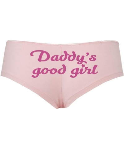 Daddys Good Girl Cute Sexy Pink Boyshort Panties DDLG BDSM CGLG - Raspberry - CX18SRQQXMG $20.27 Panties