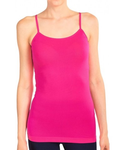 Camisole - Women's Basic Spaghetti Strap Camisole Tank Top - Hot Pink - CK186MZ3XX7 $12.72 Camisoles & Tanks