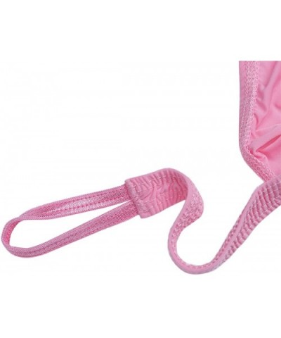 US Mens Strap O Ring Thong Brief Underwear - Pink - CF182KXYZ2X $22.55 G-Strings & Thongs