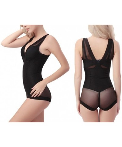 Valentina Women's Bodyshaper Corset Body Briefer Bodysuit Slimming Shapewear - Black - CP12DTF6VM5 $36.68 Shapewear