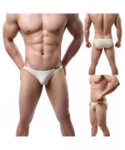 Men's Briefs Soft Waistband Low Rise Underwear - 4 Pack Color 01 - CM18C9CHYDQ $34.32 Briefs