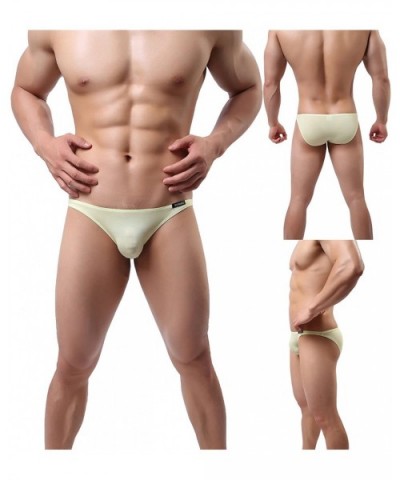 Men's Briefs Soft Waistband Low Rise Underwear - 4 Pack Color 01 - CM18C9CHYDQ $34.32 Briefs