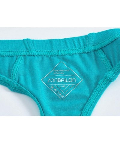 Bamboo Mens Thong Underwear Sexy Man Thong Butt-Flaunting Mens G-String T-Back - Green - CQ18SX947SG $17.32 G-Strings & Thongs