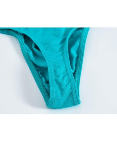 Bamboo Mens Thong Underwear Sexy Man Thong Butt-Flaunting Mens G-String T-Back - Green - CQ18SX947SG $17.32 G-Strings & Thongs