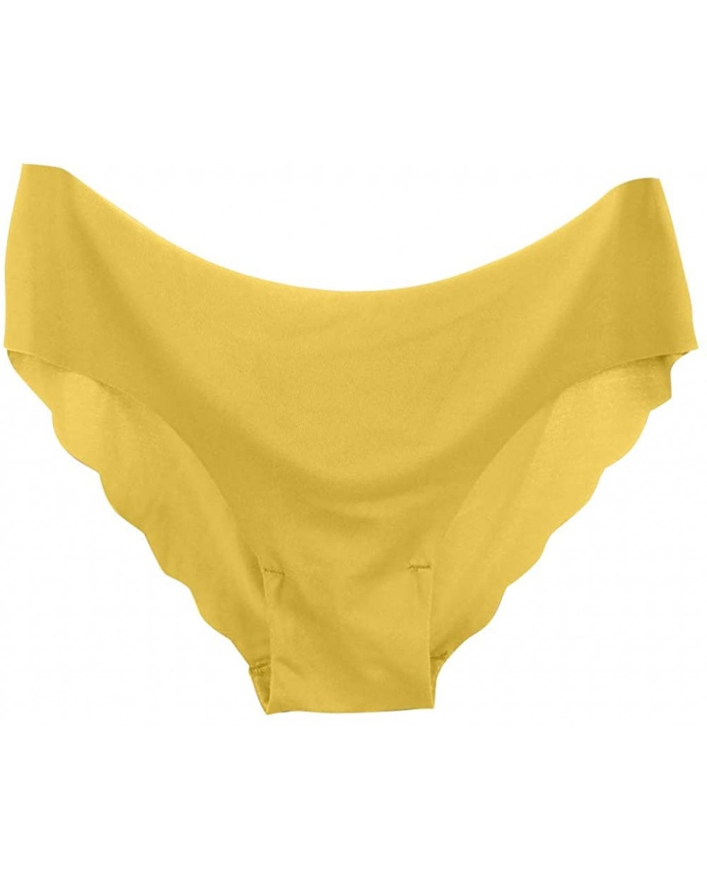 Fashion Solid Color Panties Sheer Sexy Underpant Women Underwear Knickers - Gold - CT199AI3GX5 $16.39 Accessories