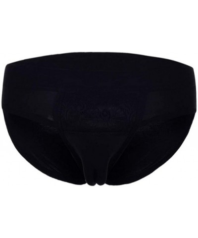 Men's Underwear Transvestite Clothing Shaper Crossdresser Underwear Special Hiding Gaff Panty - Blacke - CS18X6DZO24 $21.31 B...