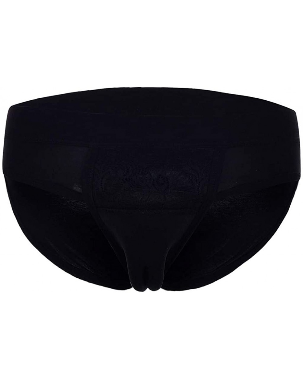 Men's Underwear Transvestite Clothing Shaper Crossdresser Underwear Special Hiding Gaff Panty - Blacke - CS18X6DZO24 $21.31 B...