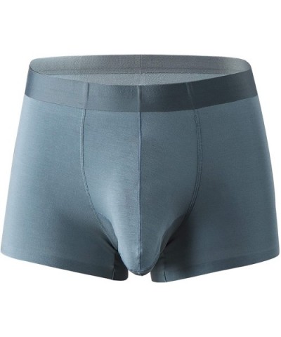 Men's Solid Color Elephant's Nose Funny Underwear Boxer Briefs - Green - CK1922LKYNO $19.10 Boxer Briefs