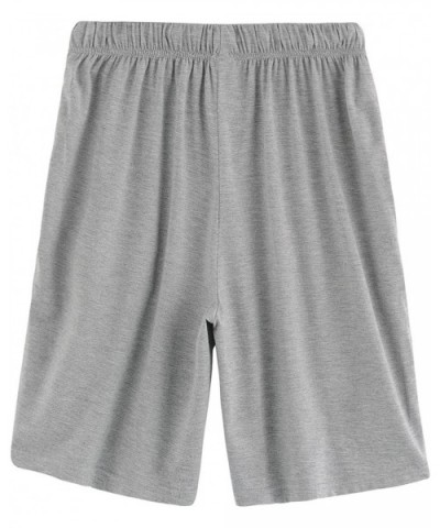 Men's Sleep Shorts Loose Lounge Shorts - Heather Gray - CW12JRXZZEX $30.07 Sleep Bottoms