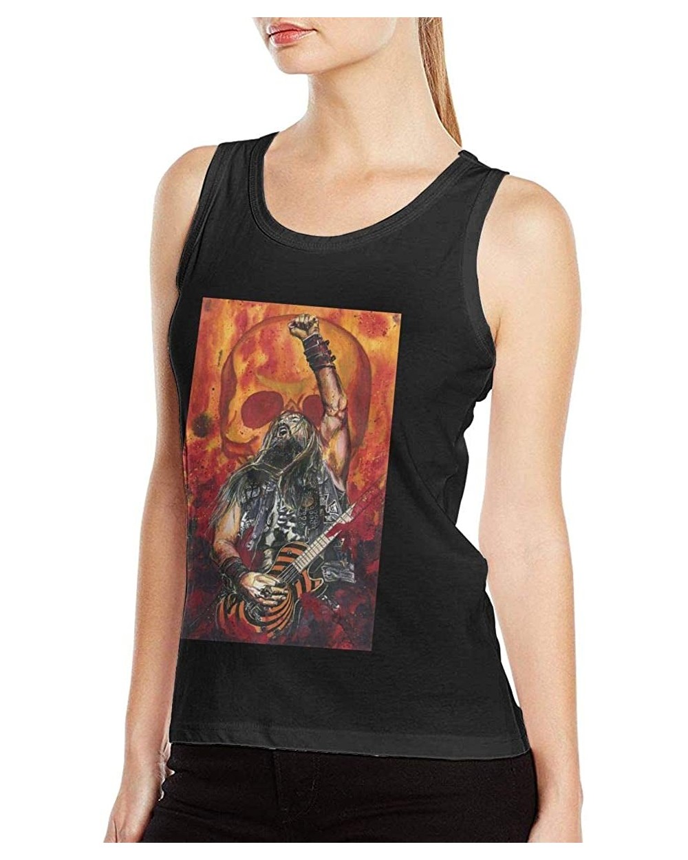 Black Label Society Womens Sexy Tank Tops Comfortable Cool Vest Tshirts Black - Black - CP19DUDG8YH $29.63 Camisoles & Tanks