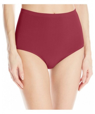 Women's Cotton Blend Seamless Panty - Merlot - CT1257Q6EQR $16.92 Panties