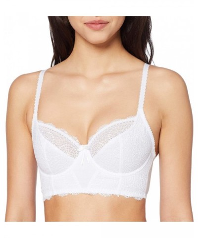 Eclipse Longline Bra - White - CU11CH84UCJ $74.76 Bras