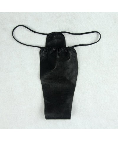 Pack of 100 Disposable Thong Panties Spay Tanning Wraps- Individually Wrapped Black - C518DIQ5TSK $27.09 Panties