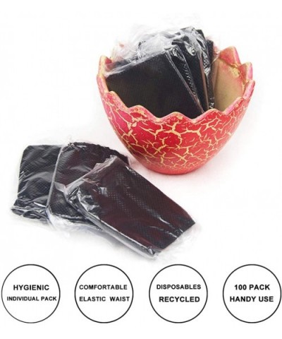 Pack of 100 Disposable Thong Panties Spay Tanning Wraps- Individually Wrapped Black - C518DIQ5TSK $27.09 Panties