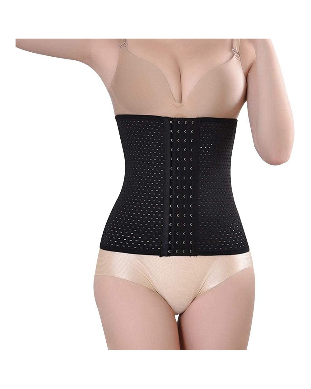 Women's Slimming Belt Body Shaper Girdle Corset Shapewear Gym Waist Control - Black - C01924QN2SH $25.69 Shapewear