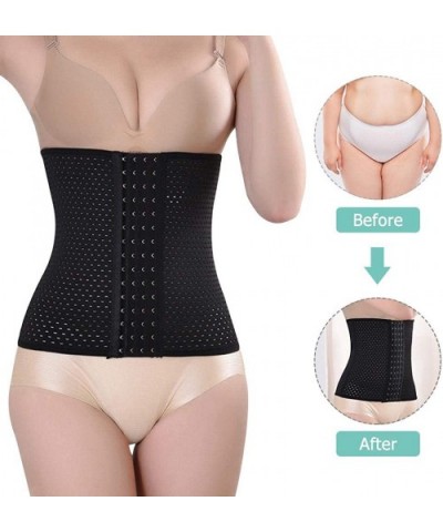 Women's Slimming Belt Body Shaper Girdle Corset Shapewear Gym Waist Control - Black - C01924QN2SH $25.69 Shapewear