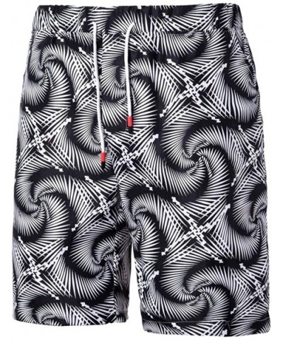 Mens Casual Printed Beach Pants Sweatpants- Casual Work Sport Shorts - Gray K - CS18UXC9IIR $26.30 Bikinis