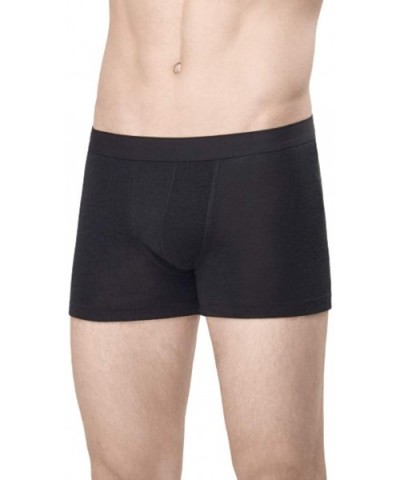 100% Merino Wool Man Base Layer Soft Hipster Briefs Brief Boxer Made in EU - Black - CA183NGGES8 $42.34 Thermal Underwear