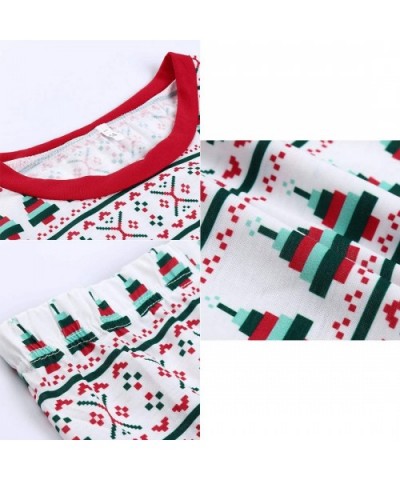 Stripe Unisex Long Sleeve Christmas Family Matching Set Homewear - Mom - CB18YQNAZQ2 $38.71 Sleep Sets