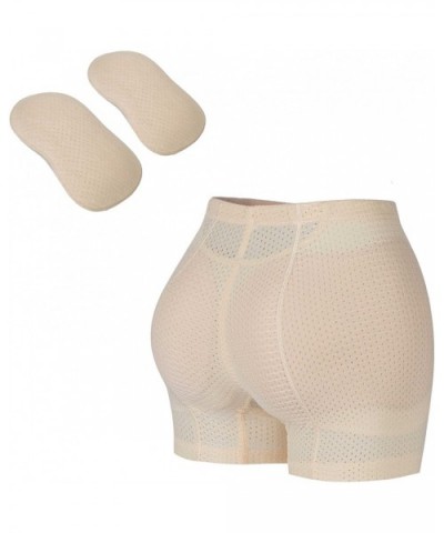 Butt Lifter Hip Enhancer Control Panty Padded Boy Shorts Women's Seamless Body Shpaer - Beige - CB18668GNXD $15.07 Shapewear