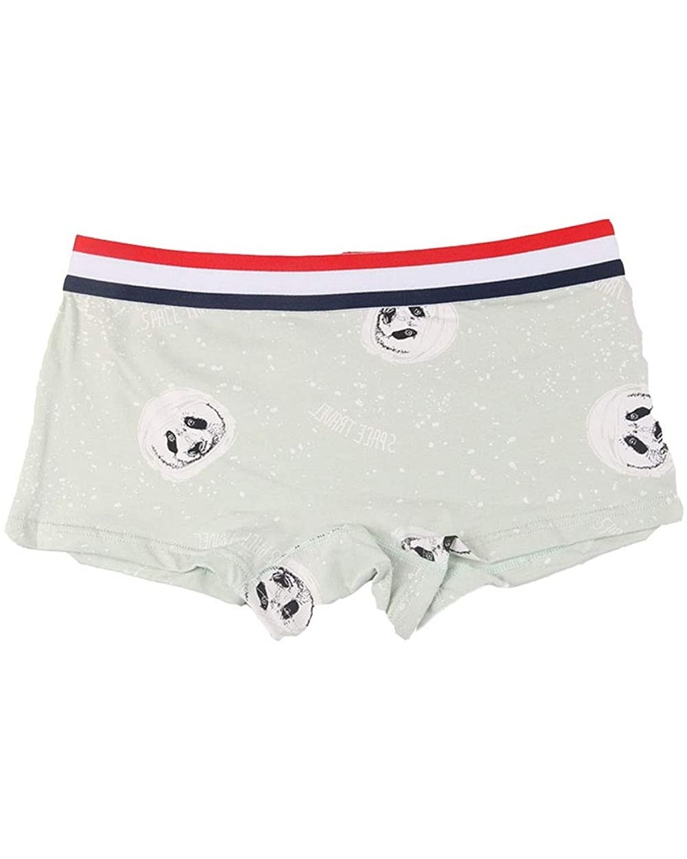 Cotton Cute Cartoon Animal Boyshort 3 Pack Boxer Briefs for Tomboy Trans Lesbian - Greenpanda - CZ18ZTDR289 $41.91 Panties