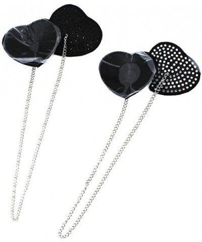 2 Packs Reusable Shiny Rhinestone Silicone Pasties Bra Sexy Breast with Metal Chain for Women Ladies - C818WRI8DL4 $17.14 Acc...