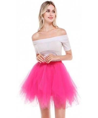 Women's Vintage 1950s Short Tulle Petticoat Ballet Bubble Tutu Puffy Tutu Petticoat Tulle Underskirt - 13 - CM18K3O9LXG $22.0...