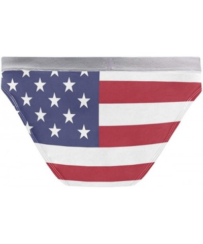 Women Waistband Stretch Bikini Panty Flag Pattern Print Underwear Bikini Briefs - Flag - CA19706KAX8 $22.73 Panties