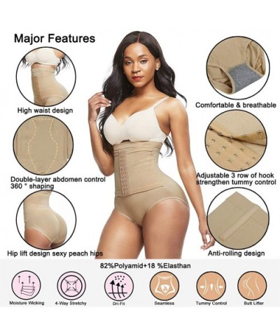 Women's Butt Lifter Seamless Shapewear Double Tummy Control Hi-Waist Body Shaper Shorts Waist Trainer - 2 Skin - CM1940KKX5K ...