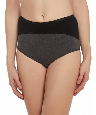 Women's Panty Briefs -3 Pack Panties- Soft Cotton Underwear - Charcoal & Black - CR17Y0DT0UQ $39.11 Panties