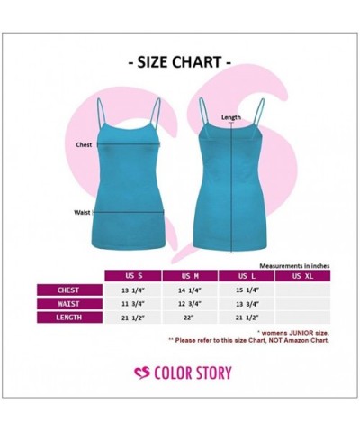 Womens Basic Camisole Tank Top - Fuchsia - C018E7Z08RN $12.57 Camisoles & Tanks