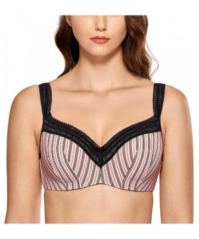 Women's Lightly Lined Underwire Smooth Full Figure Balconette Bra - Multicoloured 2 - CD18NRL3SR8 $37.91 Bras