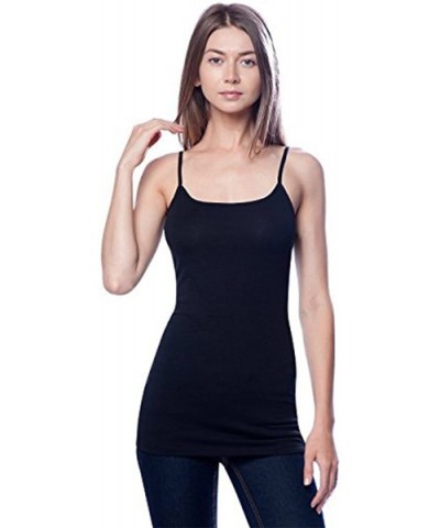 4 Pack Active Basic Cami Tanks in Many Colors - White- Black- Hgray- Navy- Large - CK18XUN0XAL $39.47 Camisoles & Tanks