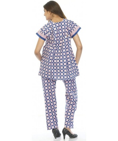 Cotton Night Wear Pajama Set Short Sleeve Shirt with Pyjamas Night Suit L (DX001FILKCT) - Dx001filkct - CO18WMIIQSX $26.26 Sets