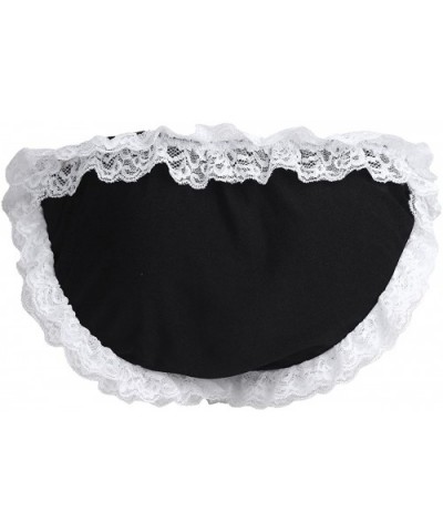 Men Sissy Pouch Lace Frilly Panties Low Rise Bikini Briefs Underwear Crossdress Lingerie - Black - CR1807O0N92 $17.24 Briefs