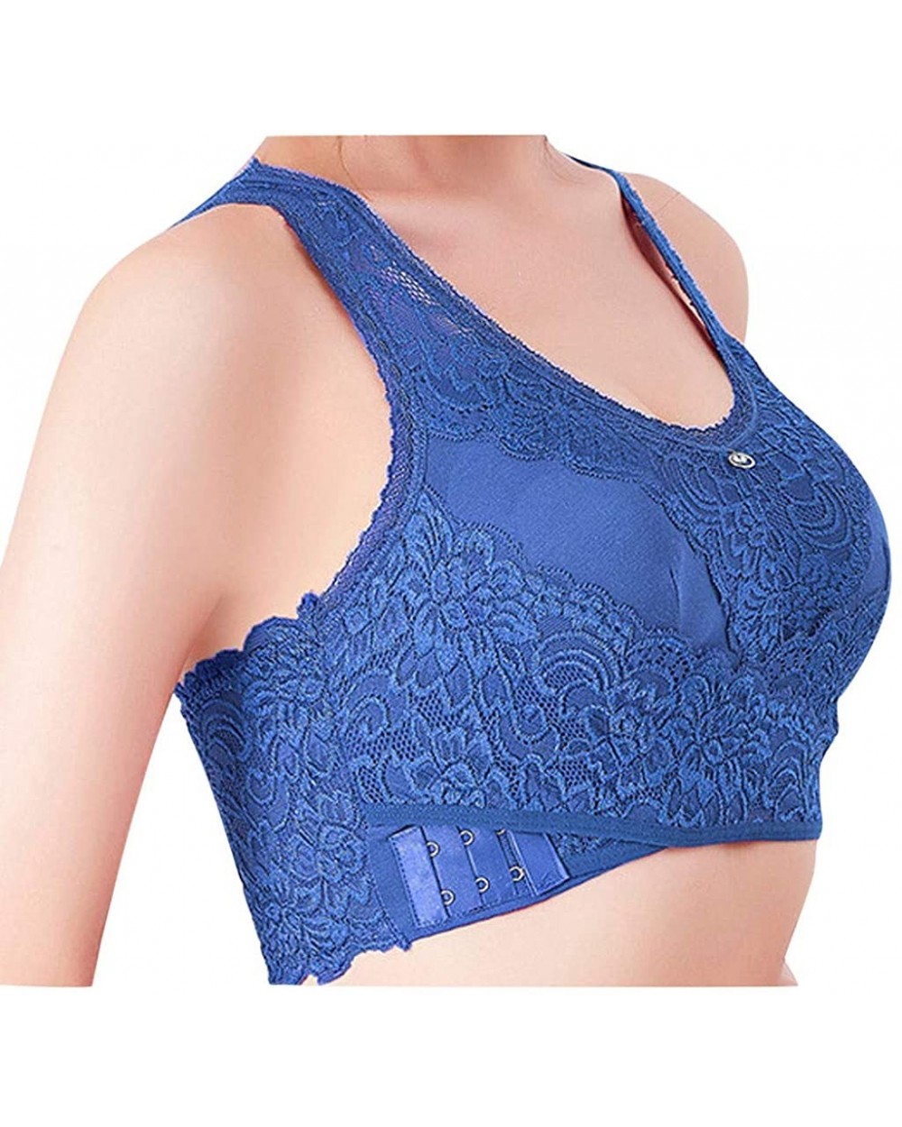 Women Front Cross Straps Bra Wireless Breathable Silk Bra Gentle Bra Curved Bra Gathered Push Up Bra No Bulging No Sagging - ...