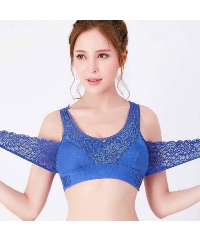 Women Front Cross Straps Bra Wireless Breathable Silk Bra Gentle Bra Curved Bra Gathered Push Up Bra No Bulging No Sagging - ...